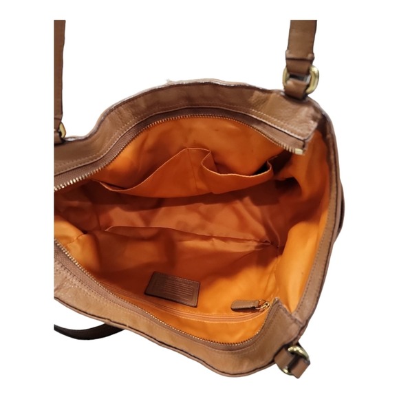 Coach Park Saddle Brown Carrie Tote - Picture 8 of 10